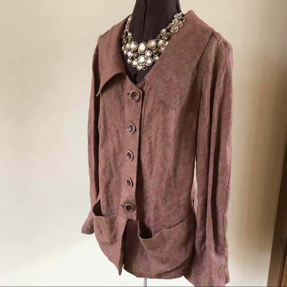 ❤️ SOLD ❤️ NWT AIMEE G DANIELLA LINEN JACKET - Picture 5 of 8